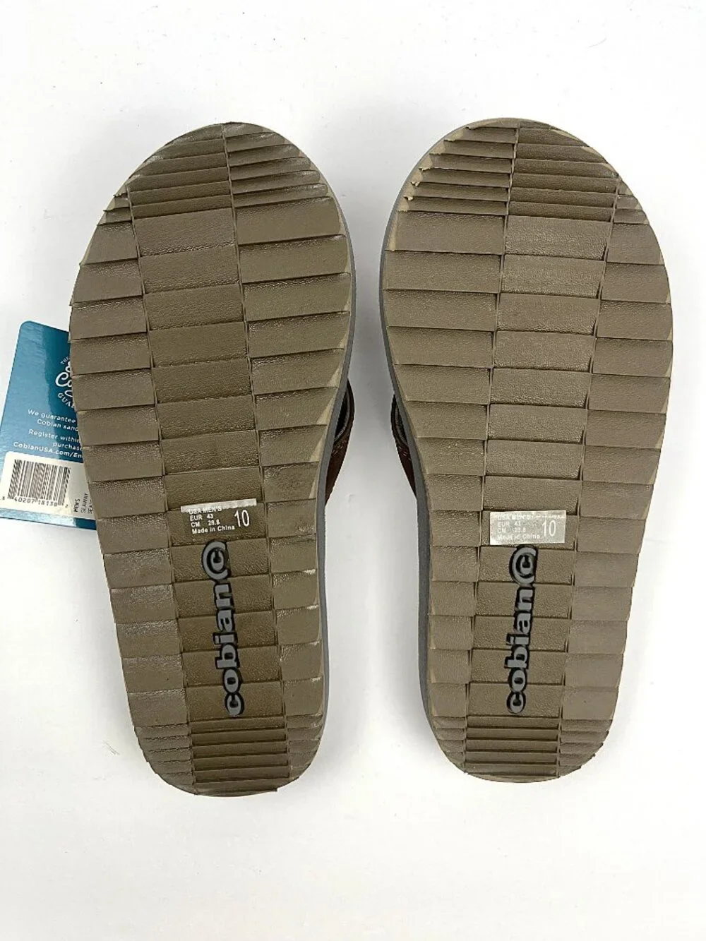 Cobian Seaway Flip Flops Sandals Brown Size 10 NEW